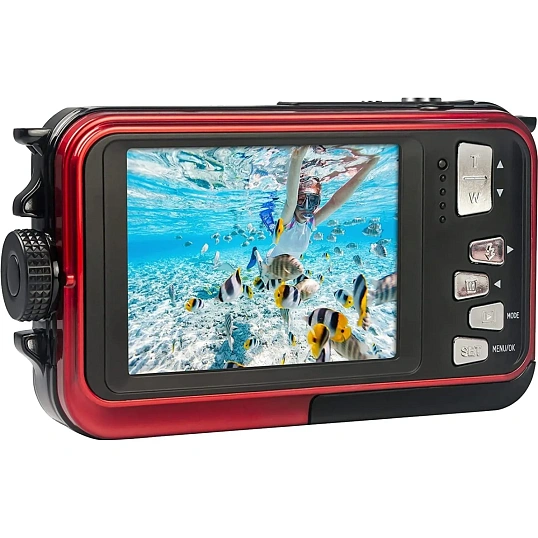 Фотоаппарат AgfaPhoto Realishot WP8000RD-2 Red, водонепр., 2 дисплея