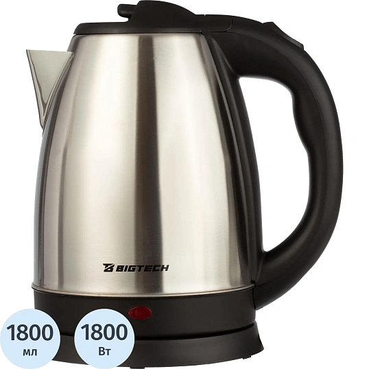 Чайник BigTech EK201M, 1,8л металл