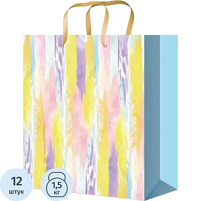 Пакет подарочный с глянц ламин 14x20x6,5 см (МS) Краски жизни,157г ППК-4333