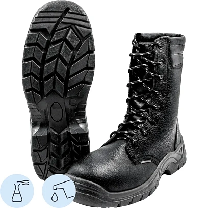 Ботинки с высоким берцем ОМОН 3219Т ПУ, МП черный (45)