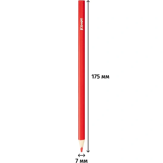 Карандаши цветные 6 цв/наб, 3-гранные Комус Класс Максики классические