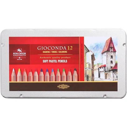 Карандаши пастельные цветные KOH-I-NOOR GIOCONDA SOFT 12цв/наб 8827012005PL