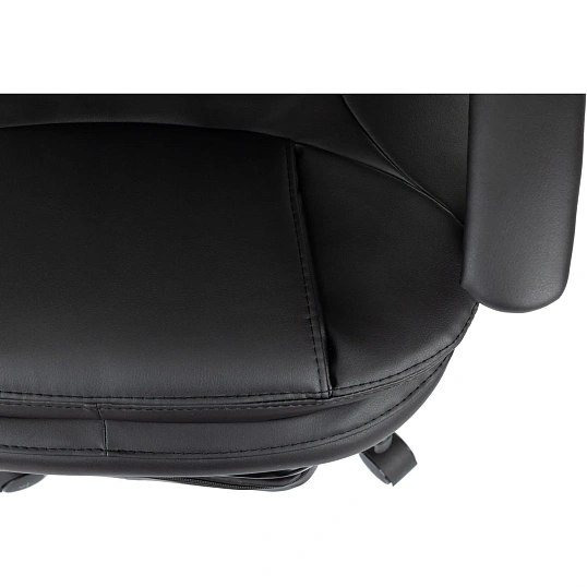 Кресло VB_EChair 668 PU P черный эко.кожа подст.для ног