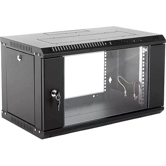 Шкаф настенный телеком. ЦМО разб. 9U(600х650) дв. стекло (ШРН-Э-9.650-9005)