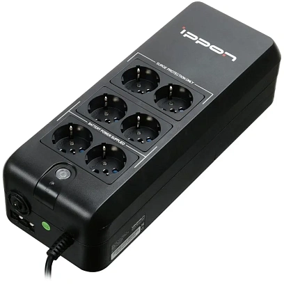 ИБП Ippon Back Verso 800 800ВА 420Вт EURO(4+2) черный
