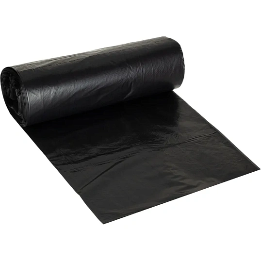 Мешки для мусора ПНД Элементари  60л 15мкм 20шт/рул черный 60х80