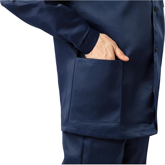 Костюм рабочий летний муж. л16-КБР с СОП син/вас (р.72-74) 194-200