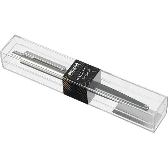 Ручка шариковая автомат.Attache Selection Original 0,5мм сер,син