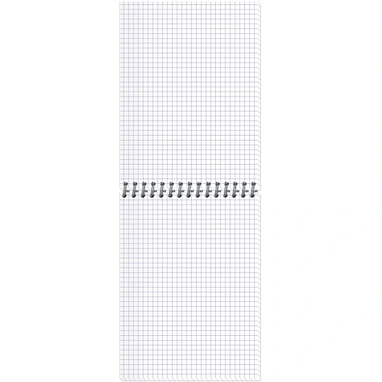 Блокнот А5,80л,клетка,метал.гребень,цв.обложка Стильный Офис 2737 в ассорт