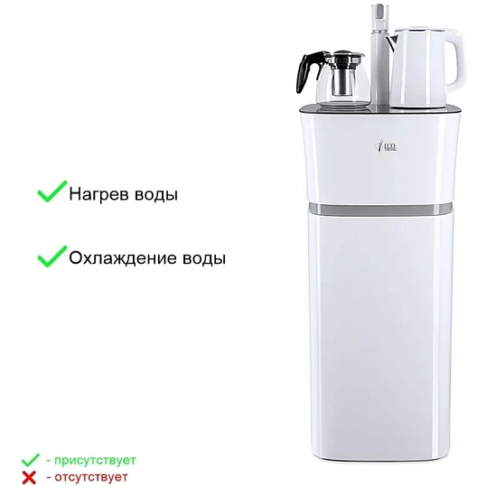 Кулер Ecotronic TB11-LE white напольный с чайным столиком