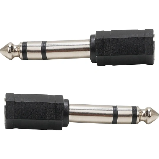 Переходник аудио стерео 6.35мм M (штекер) --> 3.5мм F (гнездо) VCOM <CA546