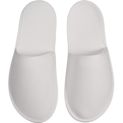 Тапочки одноразовые эвапора закрытый мыс белые