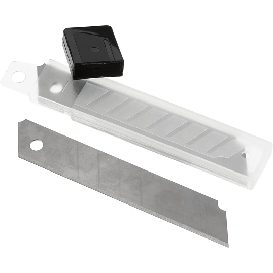 Лезвие запасное для ножей Attache 18мм 10шт./уп.пластиковый футляр