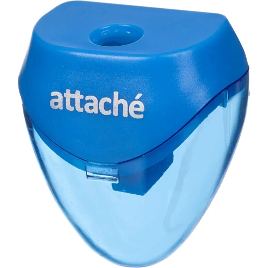 Точилка Attache, 1 отверстие, с контейнером, в ассорт
