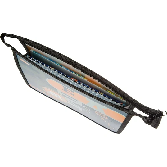 Папка для тетрадей  Team оранжевый,А5, молния, пластик, ПТ-735