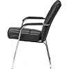 Конференц-кресло BN_TQ_Echair-810 VPU кожзам черный, хром