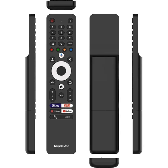 Телевизор 55 Topdevice TDTV55CQ09U_BK, QLED, UHD, смарт (Google TV)