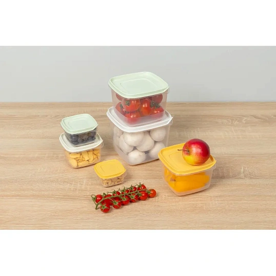 Набор конт.Для продуктов clever 6шт 0,12л+0,25л+0,45л+0,75л+1,2л+2,0л