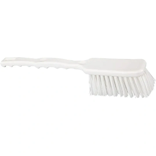 Щетка ручная FBK с длинной ручкой 410х55мм жесткая белая 10233-1