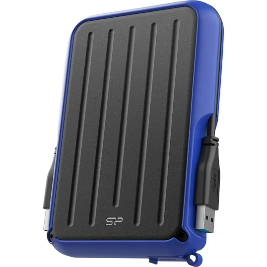 Портативный HDD Silicon Power Armor A66 2 TB USB 3.2, синий, черный