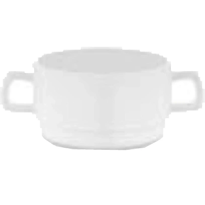 Бульонница 350 мл.d=100 мм.h=60 мм.с ручками,поликарб., белый GP (64953)