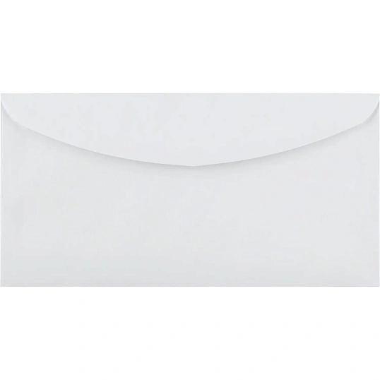 Конверт белый E65 декстрин 110х220 80г без внут.зап. КОМУС 1000 шт/уп
