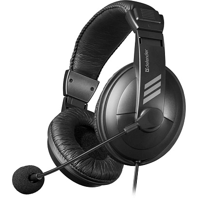 Гарнитура Defender Gryphon 750U USB, черный, 1.8м кабель