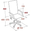 Кресло VB_Echair-656 TС ткань черный пластик