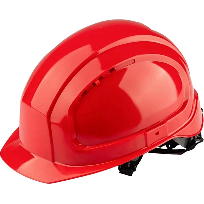 Каска TOPFORT УНИВЕРСАЛ 303 с храповиком красная