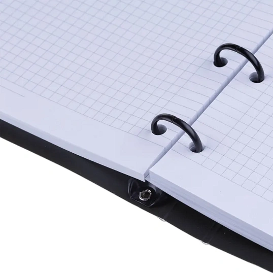 Тетрадь общая, BS, А5, 120л., клетка, кольца, Believe, черный N4761