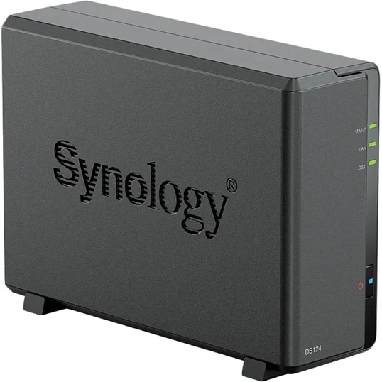 Сетевое хранилище Synology DS124 1x2.5/3.5 SATA/Realtek RTD1619B/1GB DDR4
