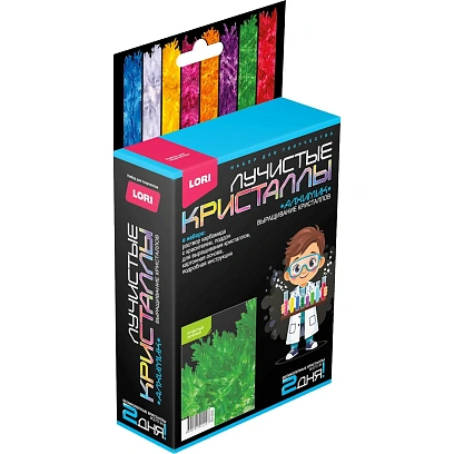 Набор для опытов Лучистые кристаллы Зеленый кристалл,Лк-003
