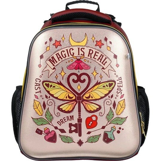 Ранец Комус Класс Basic Magic is real , золотой, 2 отд, эргоном спинка