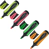 Набор текстовыделителей Maped FLUO PEP'S FLEX,1-5мм,4цв/наб, 740300