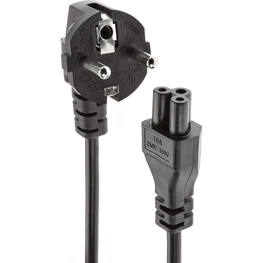 Кабель (питания)ноут 3-pin(угл. Евровилка) 3Gx0.5mm2 1.8м iOpen ACE022-1.8M