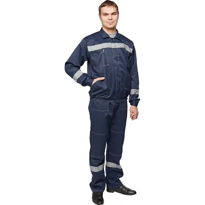 Костюм рабочий летний муж. л22-КПК т. син (р.64-66) 170-176 (Арсенал-СП)