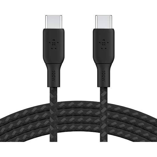 Кабель Belkin (CAB014BT2MBK)BoostCh.100W PD USB-C To USB-C Cable 2м. черный