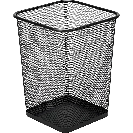 Корзина для мусора Luscan 17 л металл черная