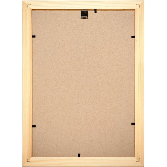 Рамка деревянная А4 желтого цвета 1703