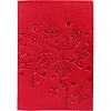 Обложка для паспорта Вдохновение нат.кожа тисн.конгрев красн 1,2-040-201-0
