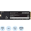 SSD накопитель Digma PCIe 3.0 x4 512GB DGSM3512GP53T Mega P5 M.2 2280