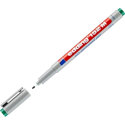 Маркер для глянц. поверхностей EDDING 152/4 M зеленый 1 мм стираемый