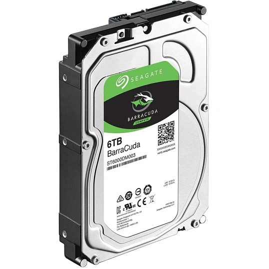 Жесткий диск Seagate BarraCuda 6TB, SATA, 5400rpm, 256MB(ST6000DM003)
