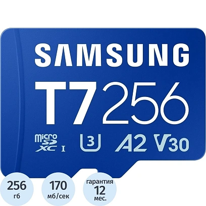 Карта памяти Samsung T7 microSDXC 256 ГБ [MB-MB256T/WW] 2026