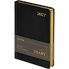 Ежедневник датированный 2027 Attache А5 168л 143x210 черн (золотист срез)