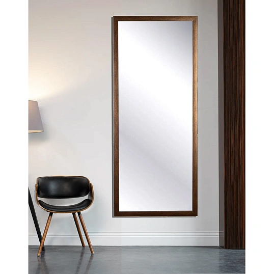 Зеркало МГЛ_ настенное НБ58 (504x1204) багет ПЛС венге