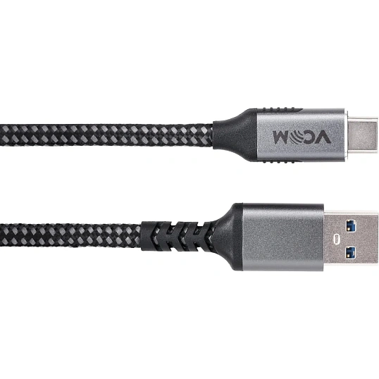 Кабель USB3.2 Gen2, AM->CM, 10Gbs, All Shell 1м VCOM <CU401M-1M