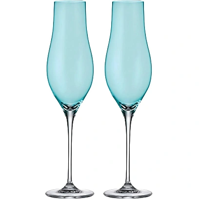 Набор бокалов для шамп LIMOSA; декор Бирюзовая чаша, 200мл 2шт, БСС0564
