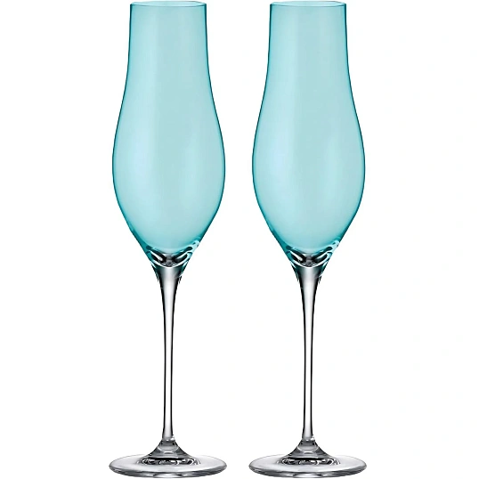 Набор бокалов для шамп LIMOSA; декор Бирюзовая чаша, 200мл 2шт, БСС0564