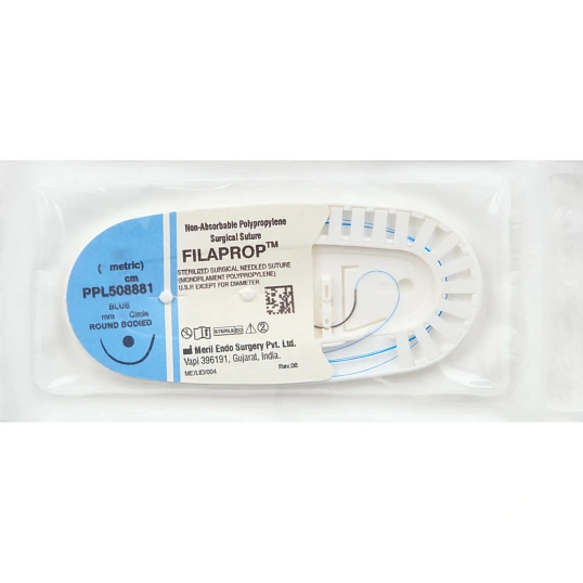 Шовный материал нить USP 3-0 (метрик 2)х75см синий, игла 22ммx1/2, 12шт/уп